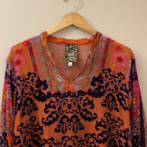 Like New Johnny Was Syriah Burnout Enta Blouse - XXL - Picture 10 of 12